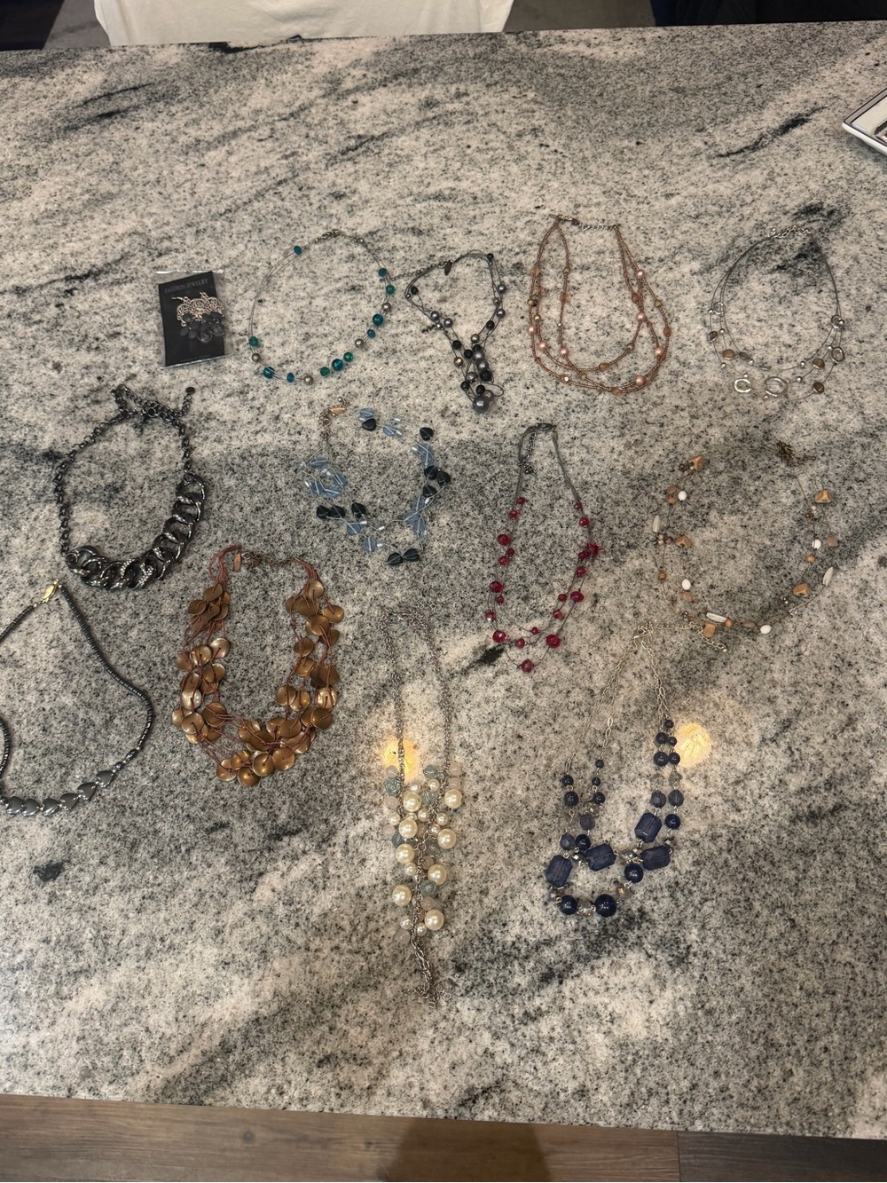 New York & Company Assorted Blue, Turquoise, Brown, Red, Pearl Fashion Necklaces
